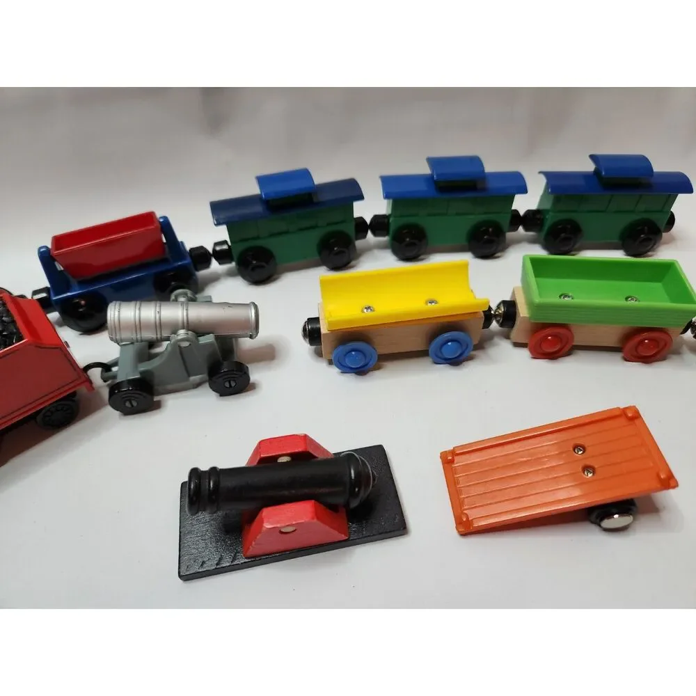 Mixed Train & Vehicle Lot – Engines, Cars, Coal Cars, Cannons